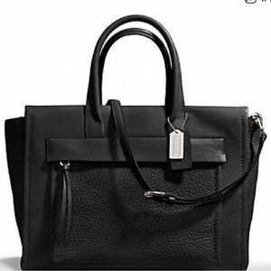 Coach Black Leather Satchel